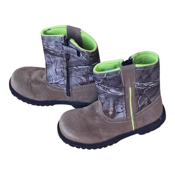 Magellan Outdoors Boots Kids Camo Boone Realtree Edge Side Zip size 13D Unisex - Picture 15 of 16